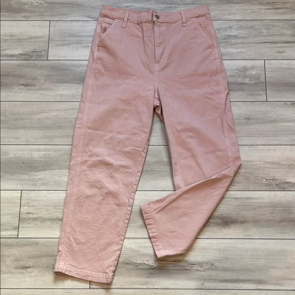 Madewell blush pink high rise crop jeans size 29